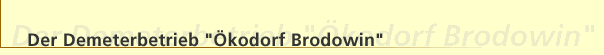 Demeter Betrieb "&Ouml;kodorf Brodowin"