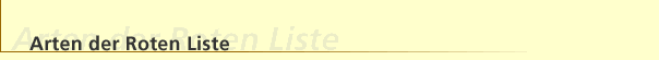 Arten der Roten Liste